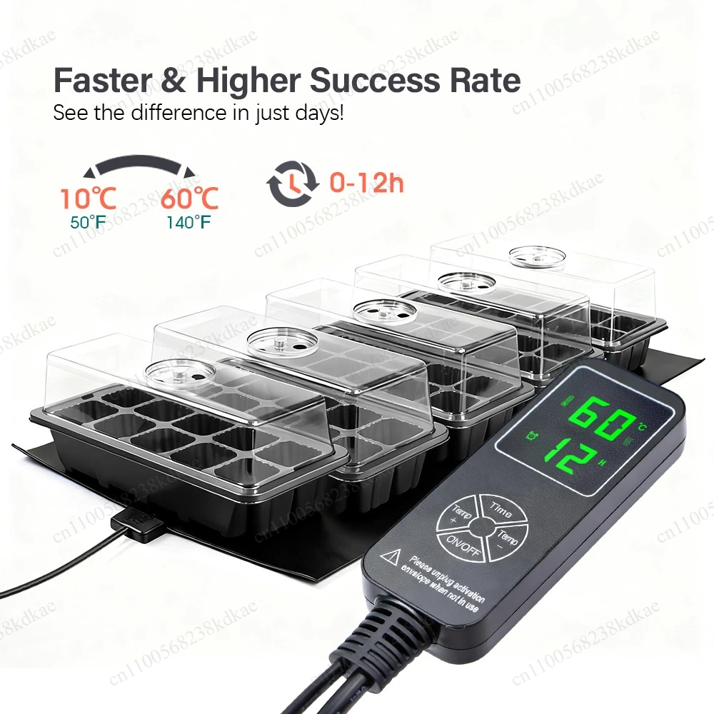 Seedling Heat Mat - 35W Wasserdichte Wärmematte Setzling-Kit Digitaler Thermostat